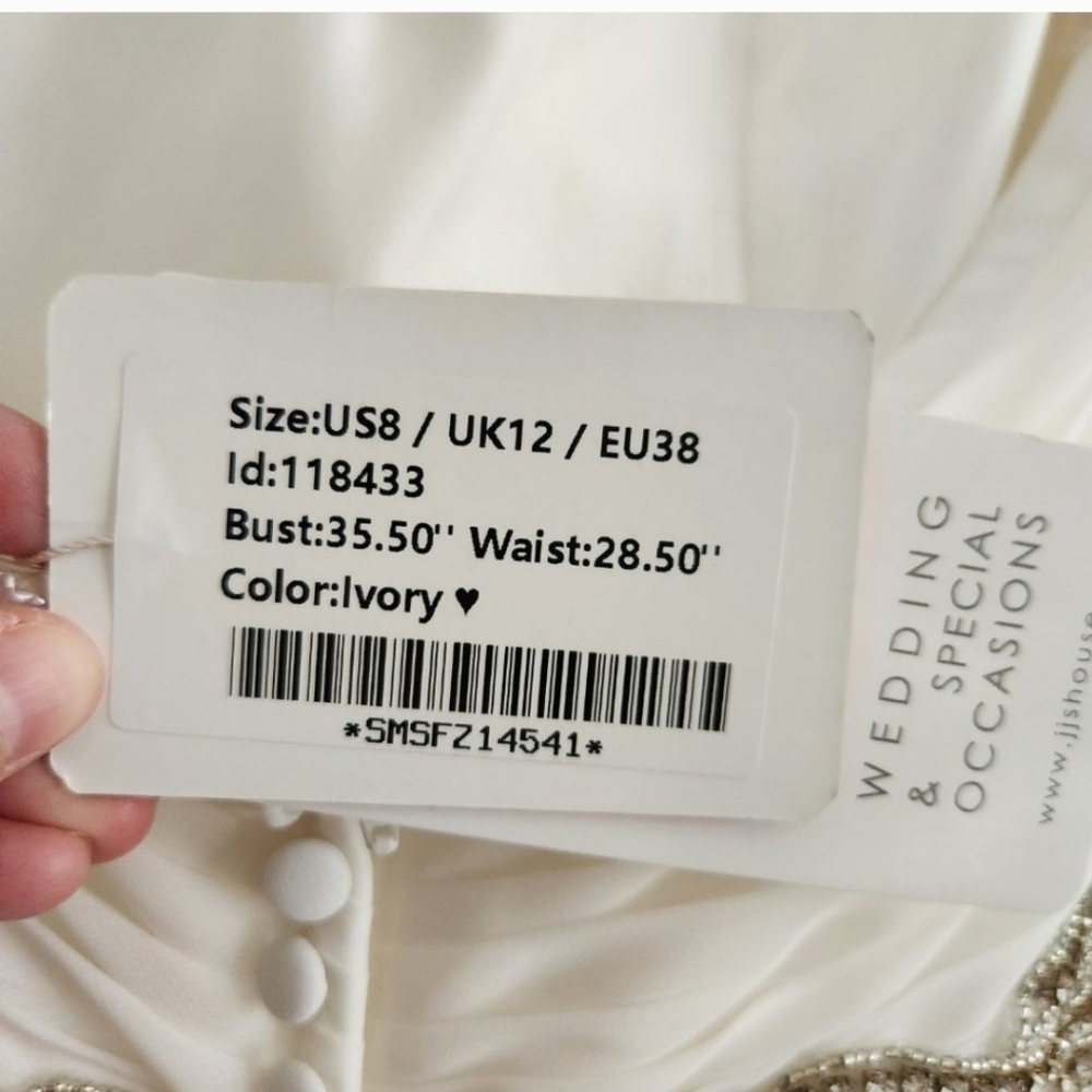 Elegant White Lace Trim Dress - Picture 10 of 12